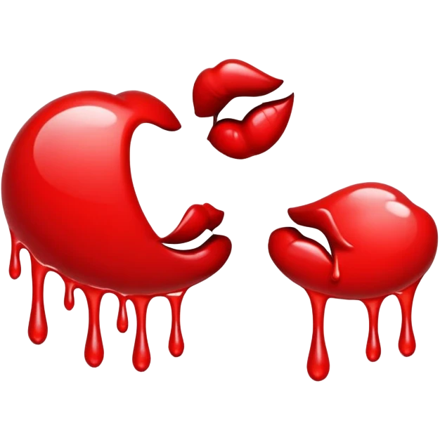 Drippy kisses  emoji