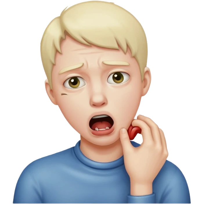 person choking themselves  emoji