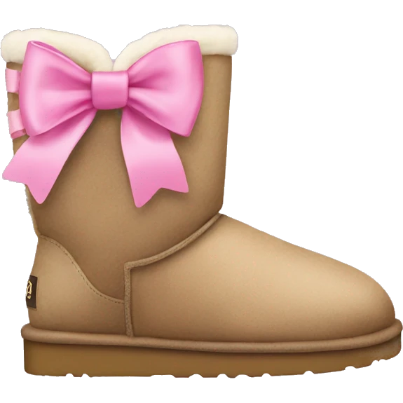 Ugg with pink bow emoji