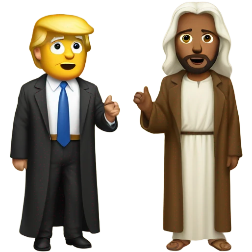 Jesus and Donald Trump  emoji
