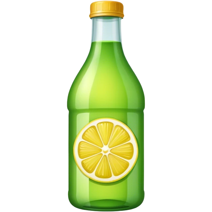 Bottle juice green lemon emoji