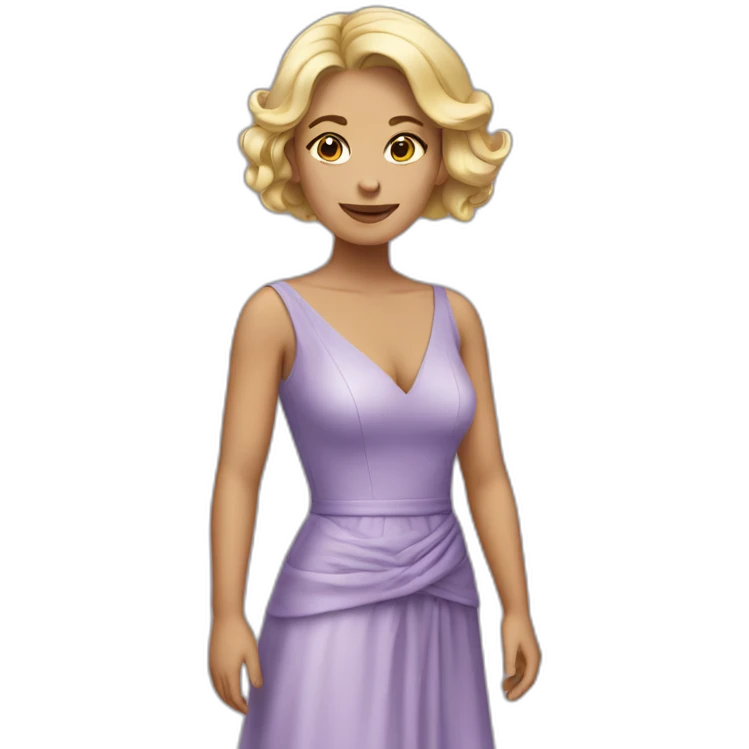 Woman in dress emoji
