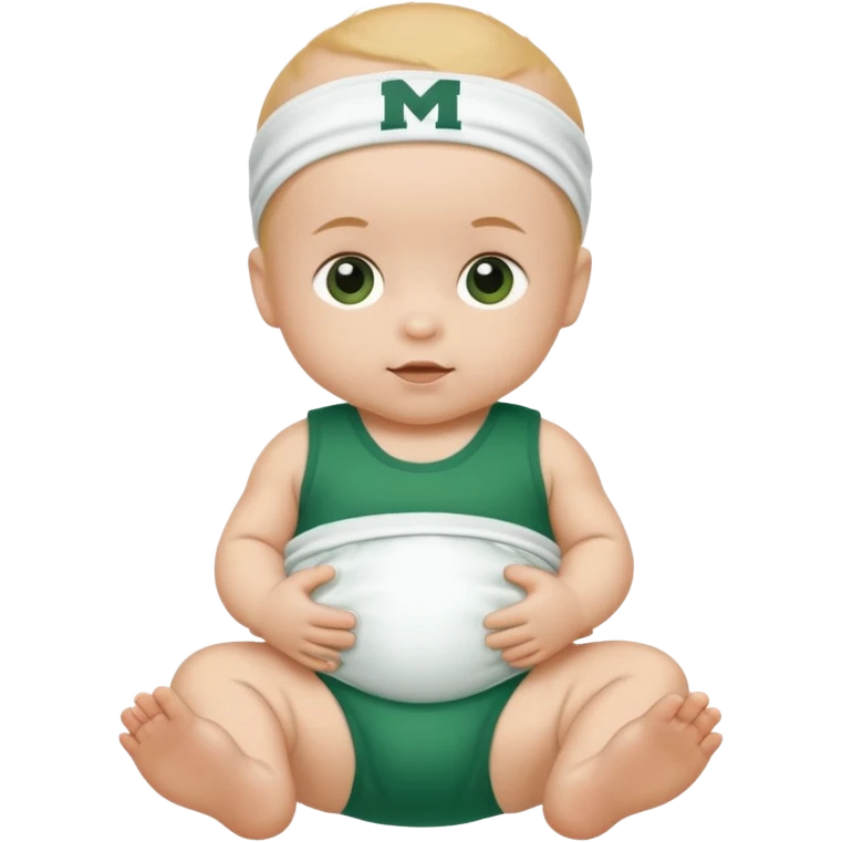 Michigan Spartans diaper emoji