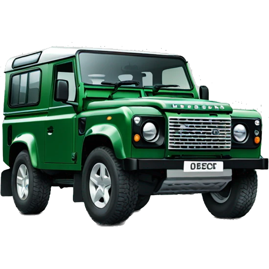 landrover defender 90 green emoji