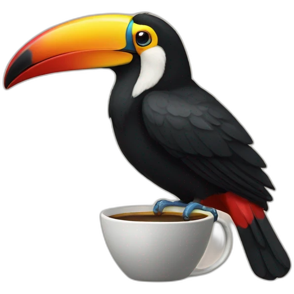 toucan drink coffee emoji