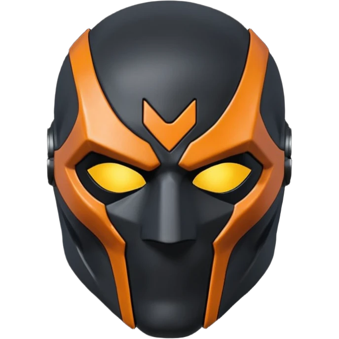 Death stroke mask all black no orange emoji