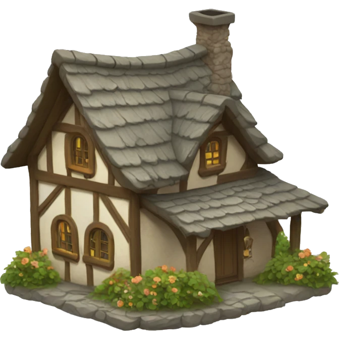 Fantasy cottage  emoji