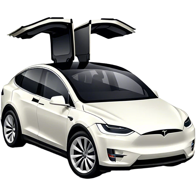 Tesla Model X - Tesla (Model Year: 2022) (Iconic colour: Black) emoji