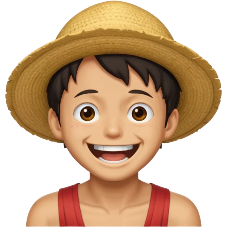 Luffy original con sonido riendose emoji
