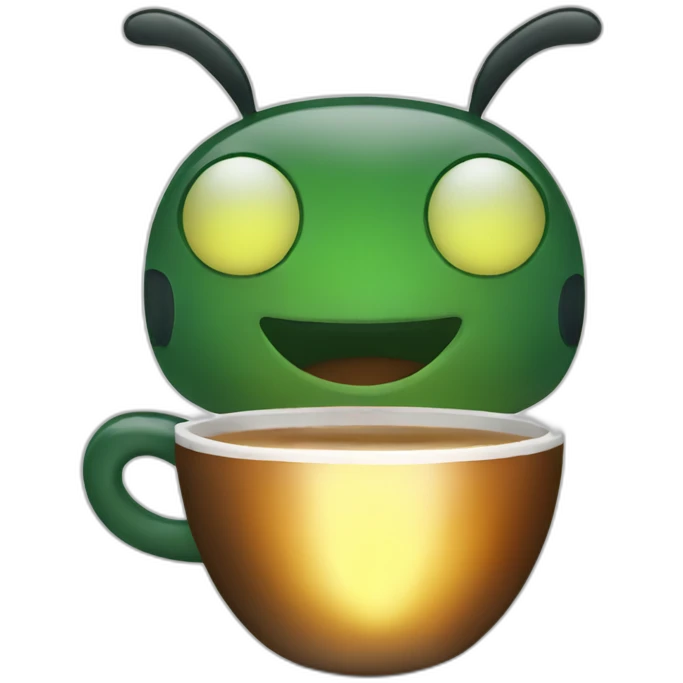Firefly drinking coffee emoji
