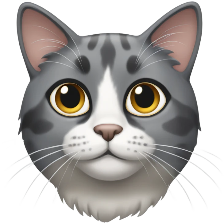 Grey Calico cat emoji