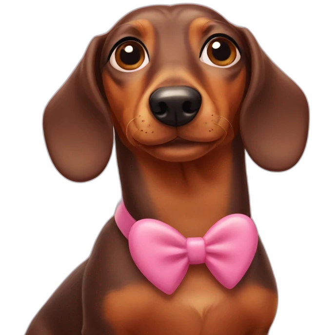 wiener dog heart eyes emoji