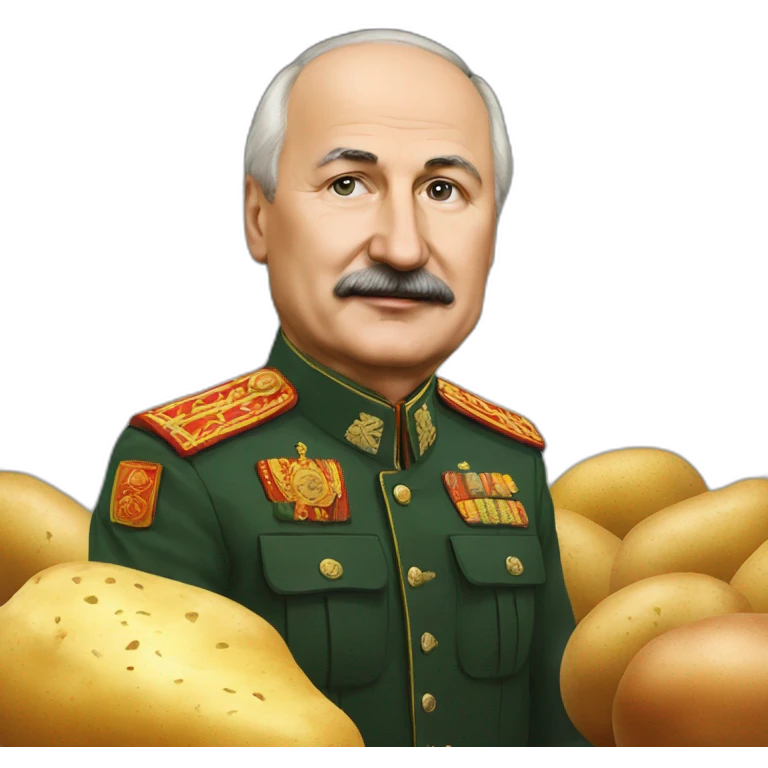 Lukashenko with potato emoji