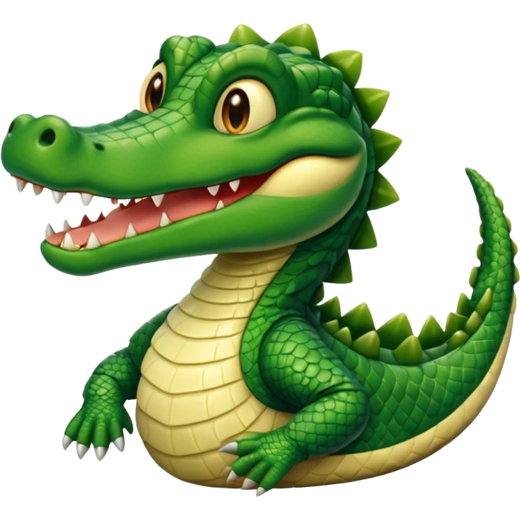 Aligator wearing muslim hat emoji