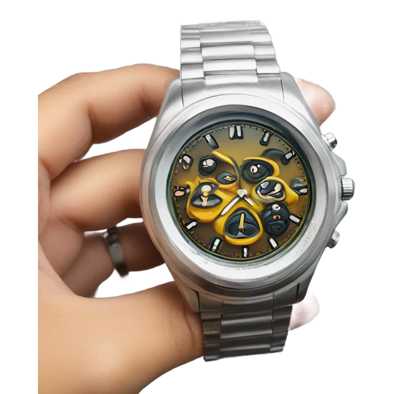 a watch on the hand emoji