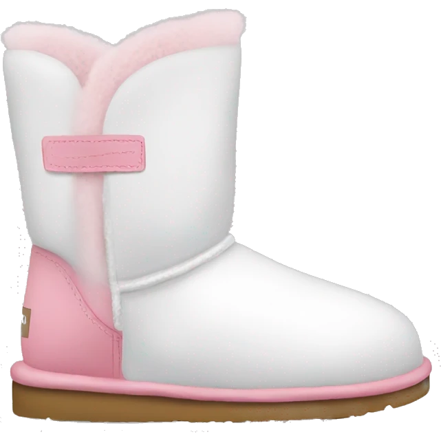 White and pink ugg emoji
