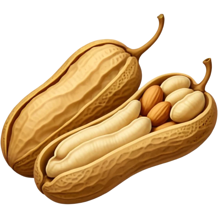 a Peanut with detail (no face) emoji