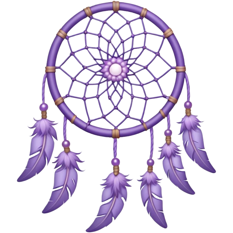 Pastel Violet lavender dreamcatcher emoji
