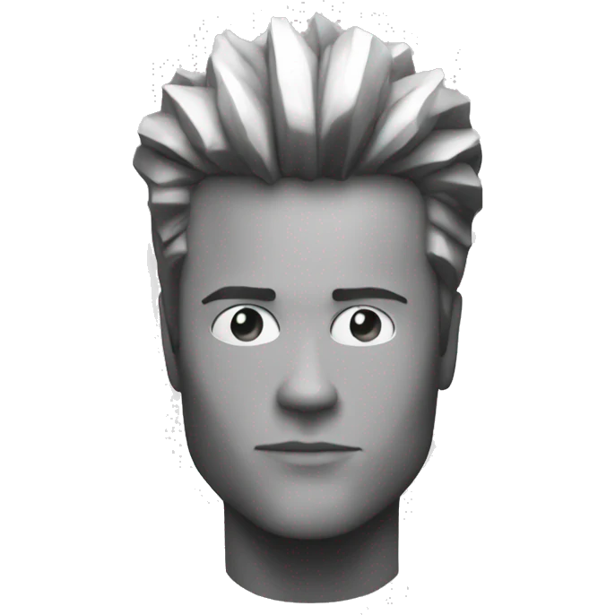 Tyler Durden black and white emoji