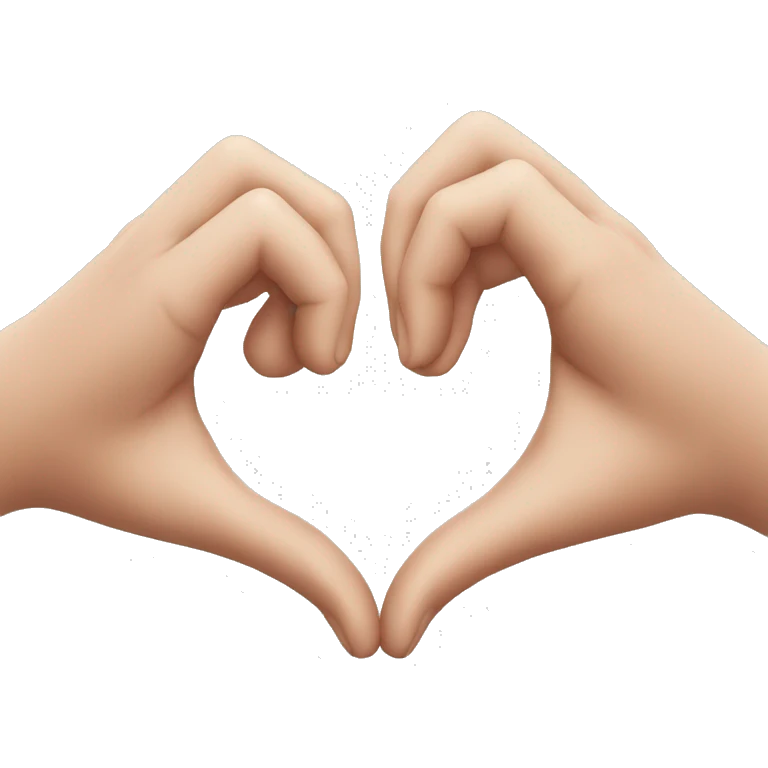 Heart make by hands emoji