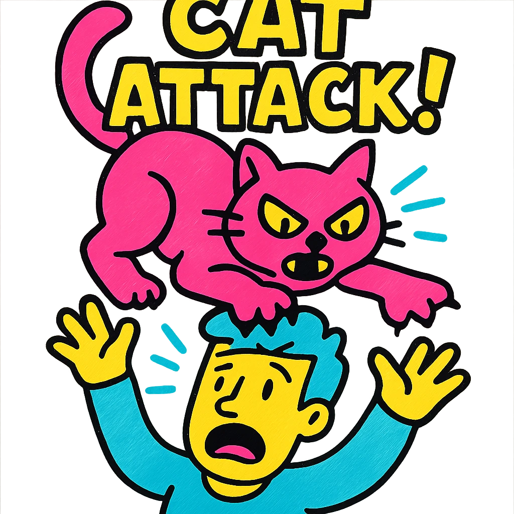 cat attack emoji