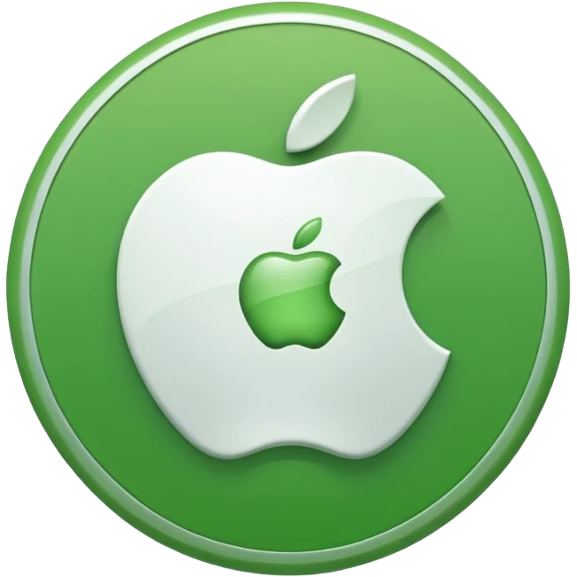 pure white plus sign centered on a solid green circle, apple emoji style emoji