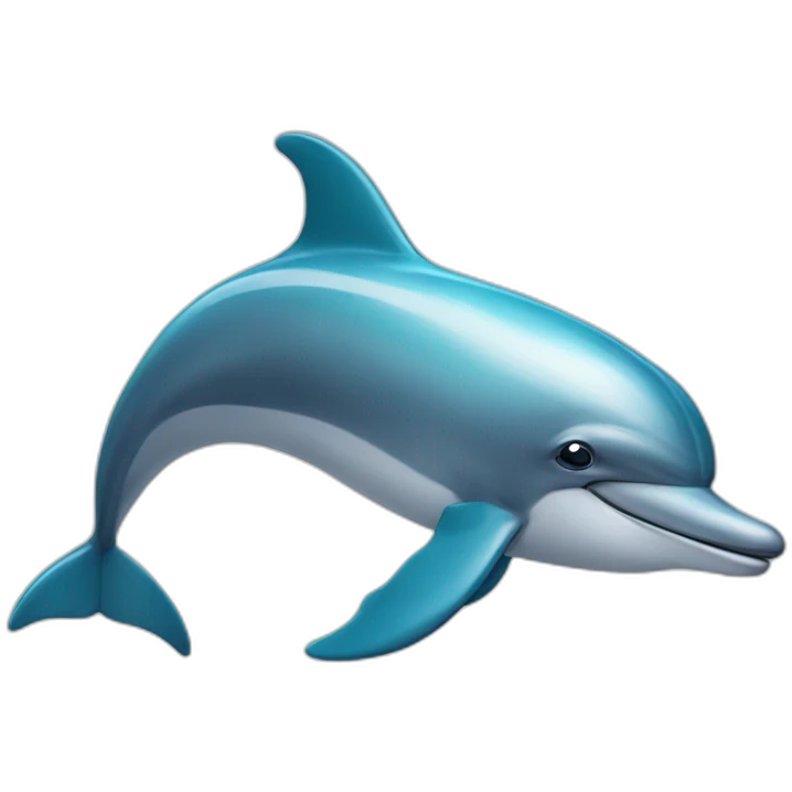a dolphin face emoji