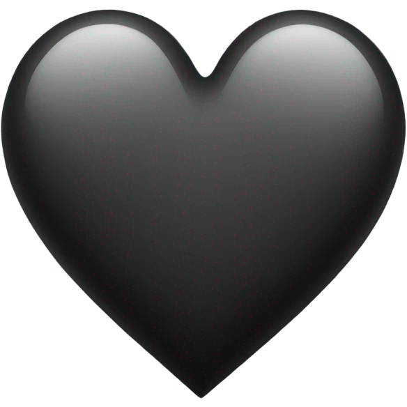 Black heart  emoji