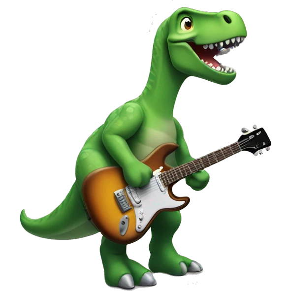 Rocking dinosaur emoji