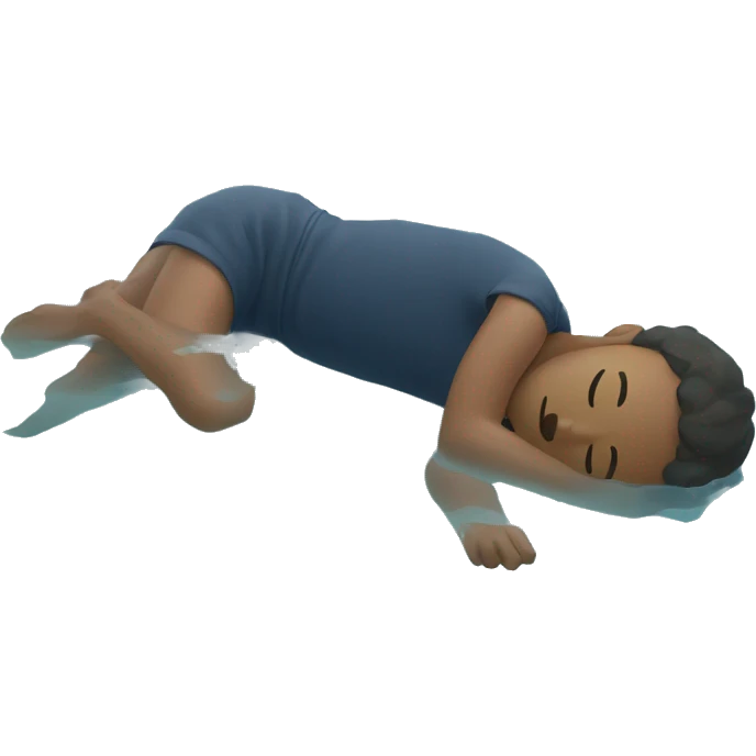 person laying face down in water emoji