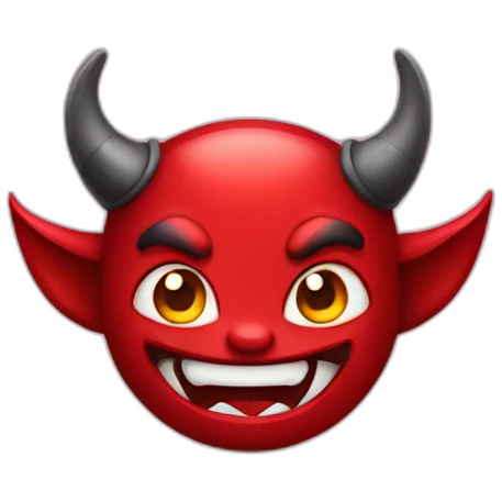 Cute devil emoji