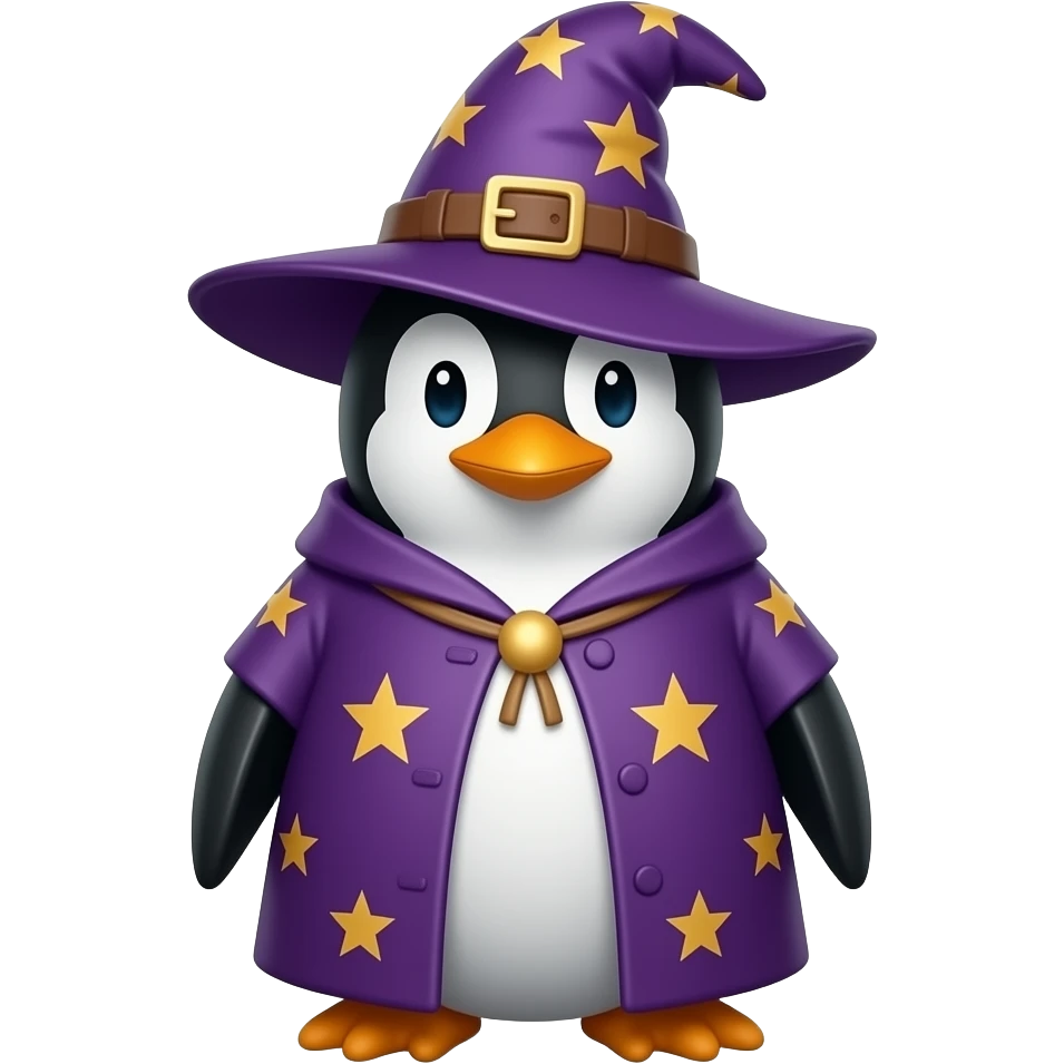 Penguin Wizard emoji