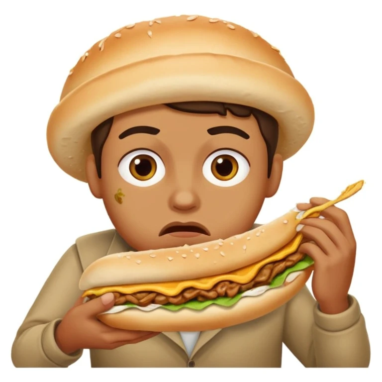 A face of disgust Döner  emoji