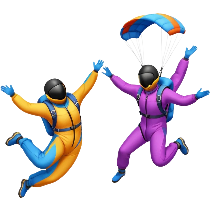 skydivers and swoopers emoji