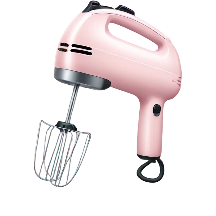 light pink electric hand mixer emoji