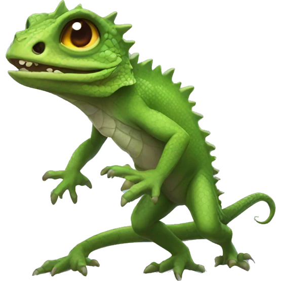 a magical lizard emoji