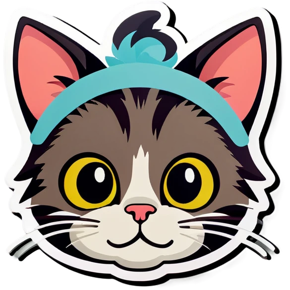 Cat with human ears emoji