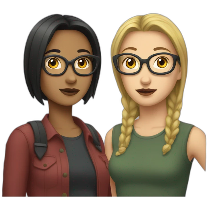 daria and kristina collegues emoji