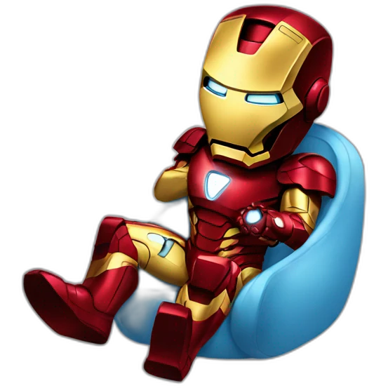Iron man pooing emoji