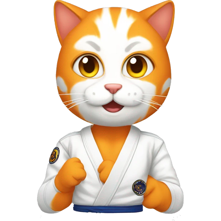 Human orange cat bjj emoji