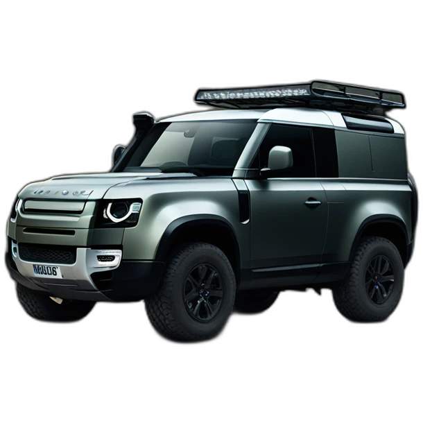 the new landrover defender black emoji