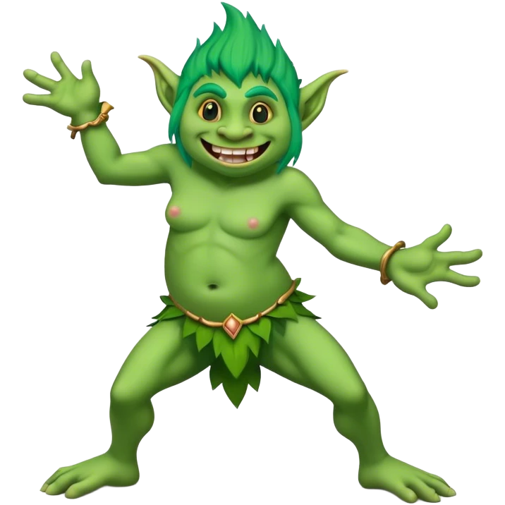 Troll dancing emoji