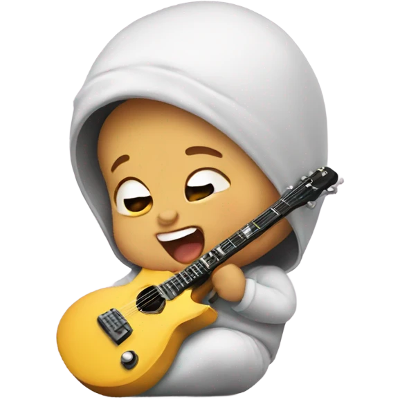 Baby rocking out emoji