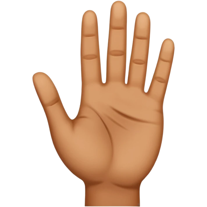 show hand emoji