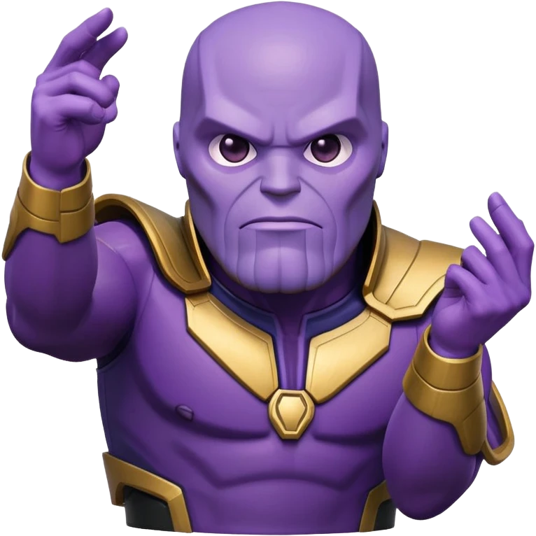 Thanos snapping fingers while playing Squid Game emoji