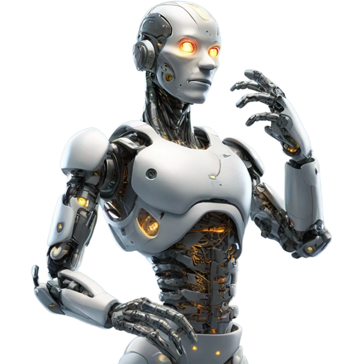 Cyborg surrender emoji