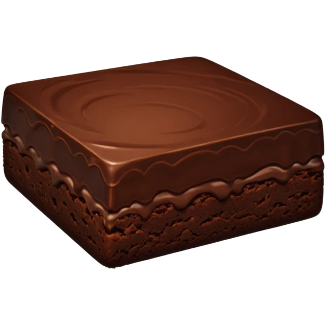 Chocolate fudge Brownie emoji