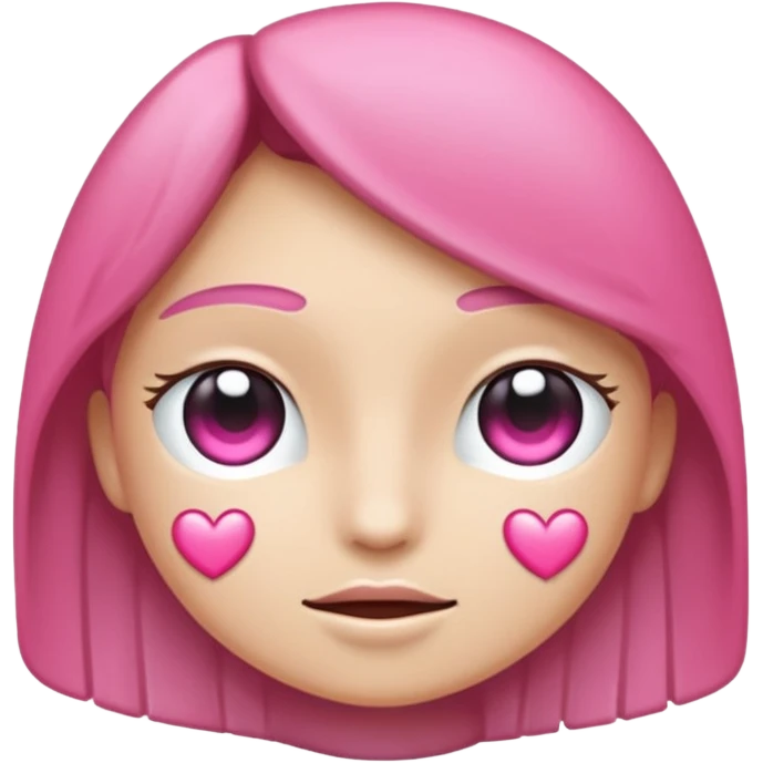 Coração emoji de coração metade rosa escuro e metade branco coração  emoji