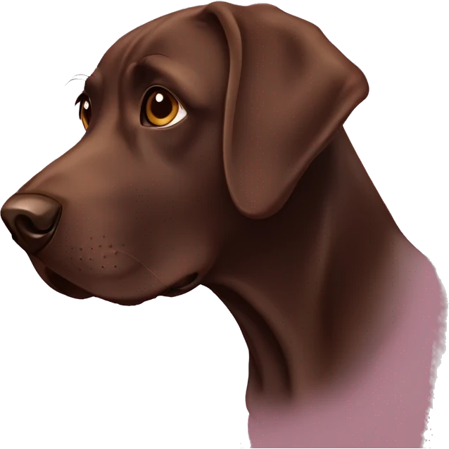 Chocolate labrador emoji