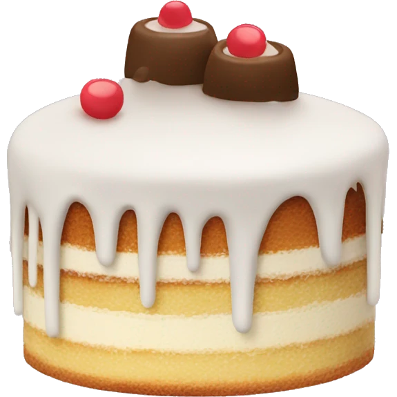 Cake with legs emoji